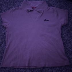 Brown guess shirt