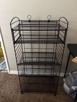 Black wire shelf