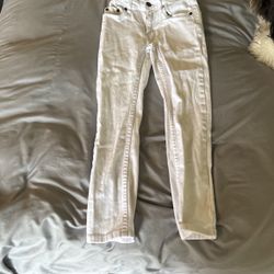 Levi White Jeans Size 8 Kids 
