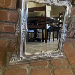 Mexican Inspired Metal Decorative Tabletop Vanity Mirror-Ahwatukee