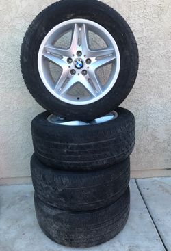 00-06 BMW X5 OEM RIMS WITH TIRES 255/55R18
