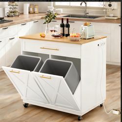Hidden Trash Cabinet