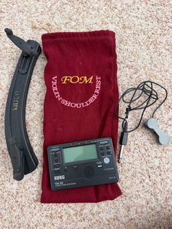 Violin Korg TM-50 Combo Tuner Metronome and shoulder rest