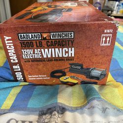 Brand New 1500 lb Badland Electric Winch