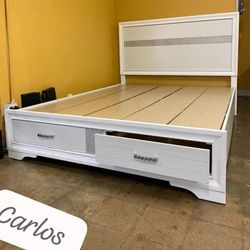 $17 Down Payment Storage Bedroom Set Queen/King Bed Dresser Nightstand and Mirror Chest Options 