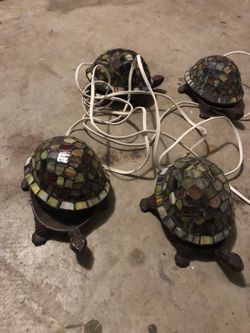 Stained glass turtles