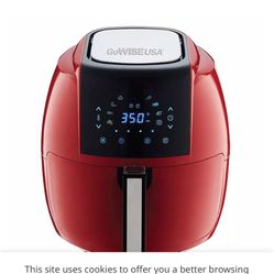 GoWISE USA 8-in-1 5.8 Qt. Chili Red Air Fryer – Great Condition!