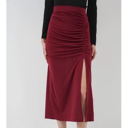 Burgundy Skirt 
