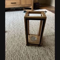Wood Lantern Candle 