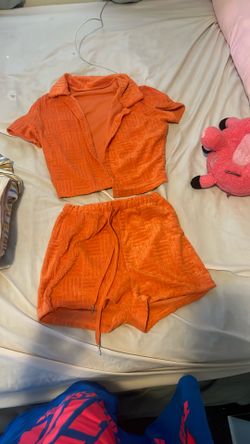  2 Piece Set, Orange, Small