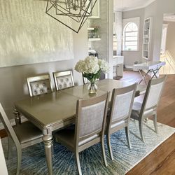 Gorgeous Silver Dining Table 
