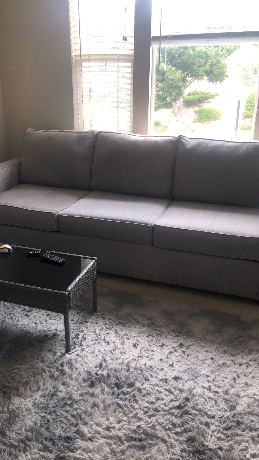 Beautiful Grey 3 Seater Couch And Loveseat Super Great Condition Like New