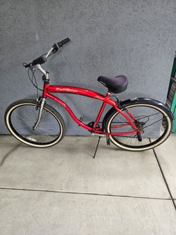 Del Rio Aluminum Cruiser Bike Red