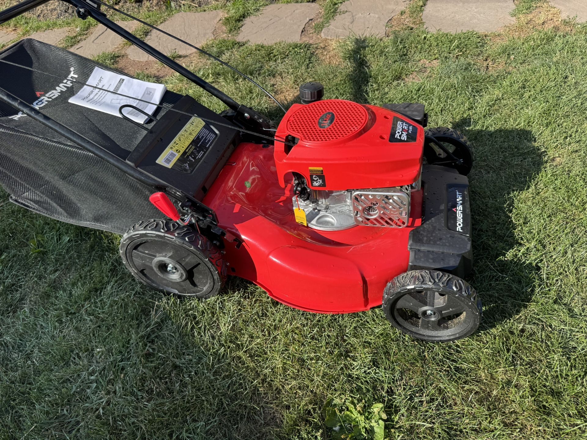 New Powersmart Push Mower 140cc Engine w/ 21” Cut And Grass Bag. Must Pickup