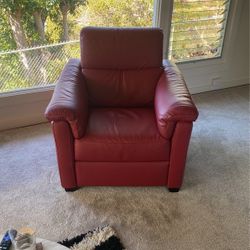 Quite Literally Brand New! Genuine Italian Leather Sofa Chair