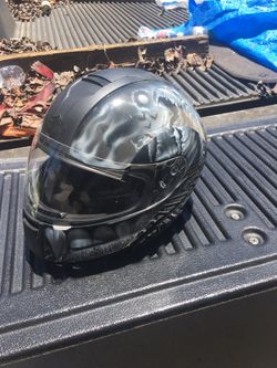 Harley helmet custom air brush