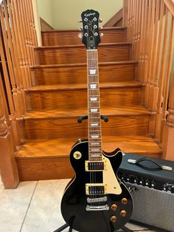Epiphone Les Paul Standard w/ Fender Amp