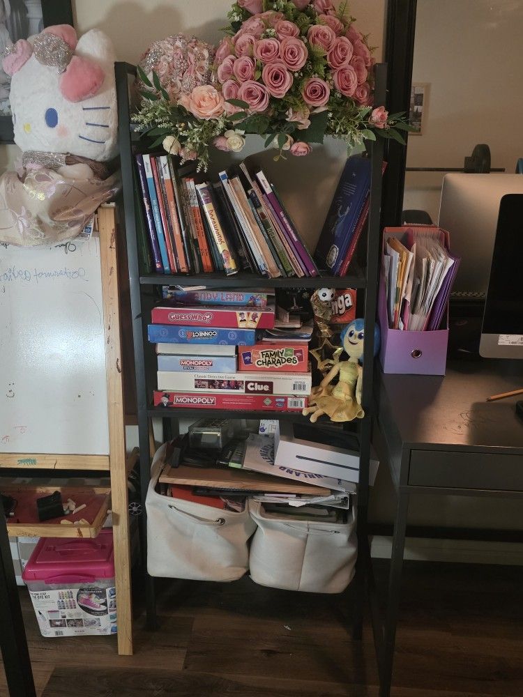 Shelf/book Case And Children's Books