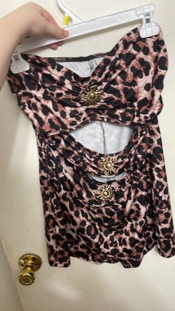 Cheetah print romper