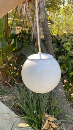 Vintage globe ceiling light - 8in diameter
