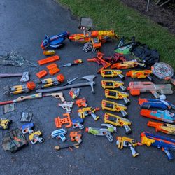25 Nerf gun collection plus some other related stuff