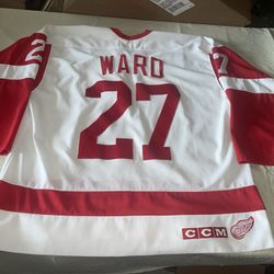 Aaron Ward Detroit Red Wings CCM Jersey Sewn Men Xl Vintage Nhl Clean Mic 90s