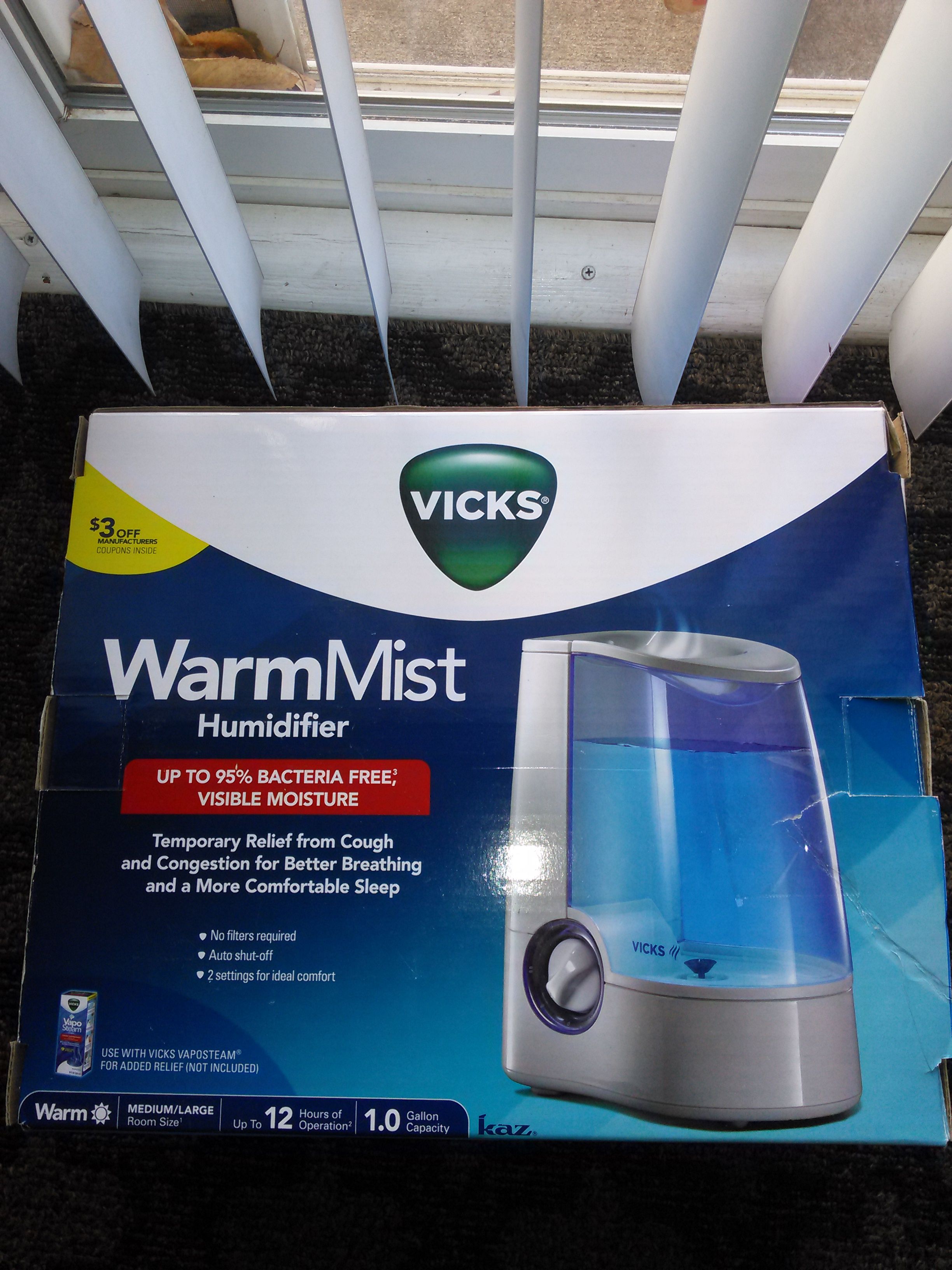 BRAND NEW VICKS WARM MIST HUMIDIFIER V745A