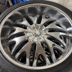 24s and tires 6lug Chevy