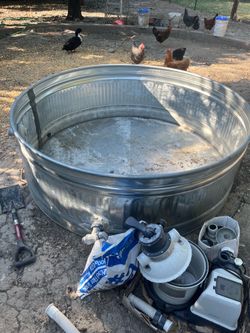 8 ft galvanized steel tub