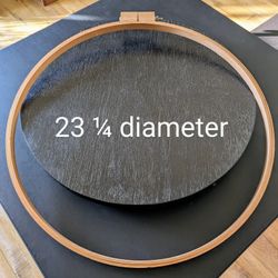 Jumbo real Wood Quilt Round Hoop  Wing Nut Craft Embroidery  23" X 1/4"