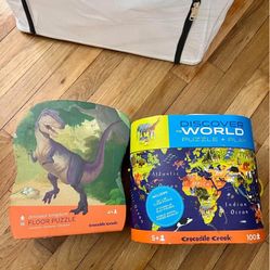 crocodile creek floor puzzles lot 4+