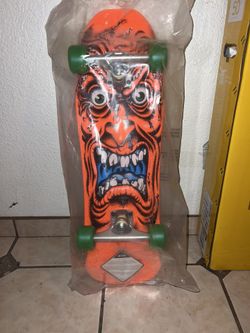 Rob Roskopp Face Mini 8.025”x26” Santa Cruz Cruzer 80s Complete Skateboard