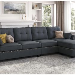 Blueish Grey Couch