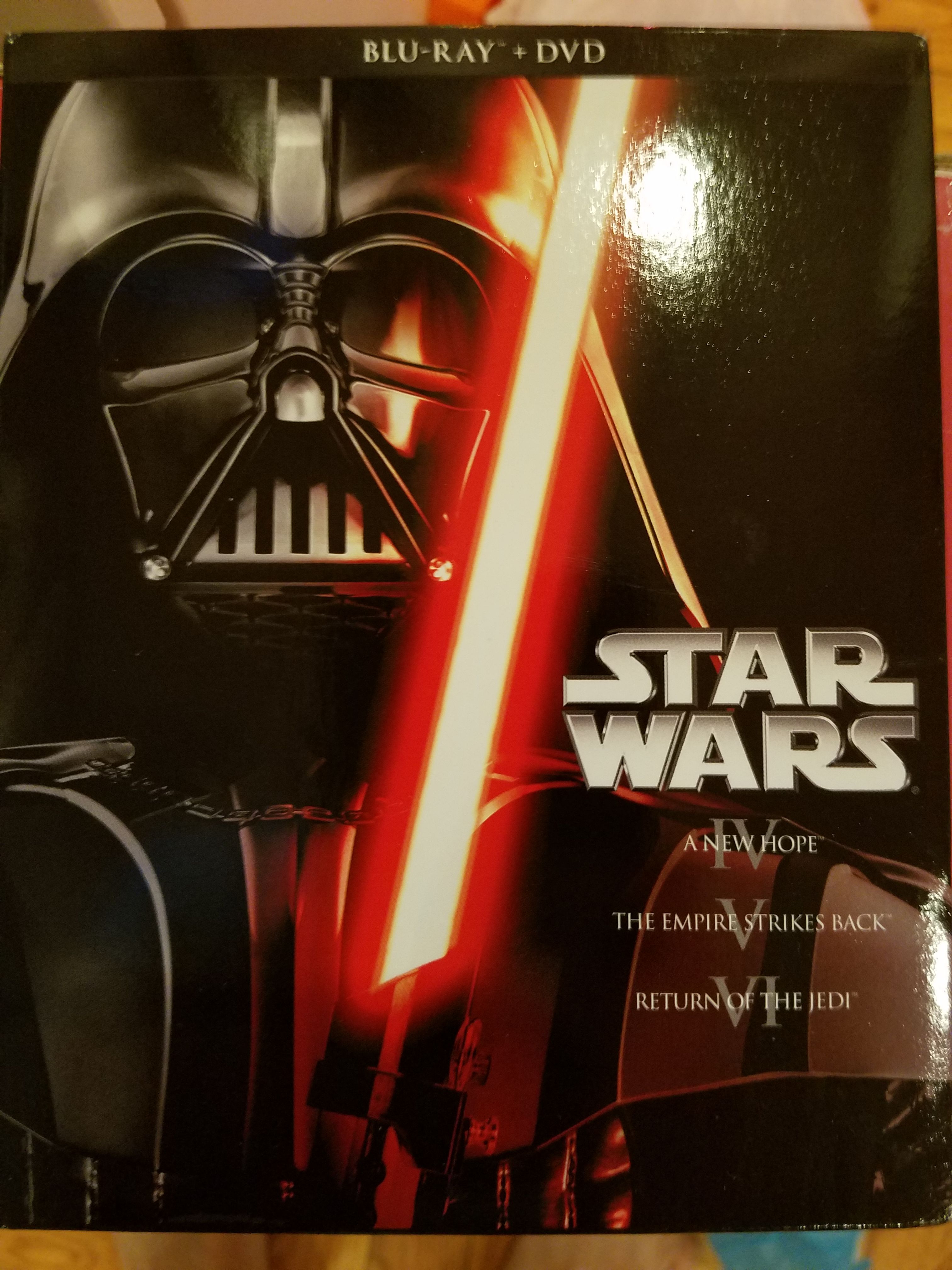 Star wars IV, V, VI blu ray+ dvd