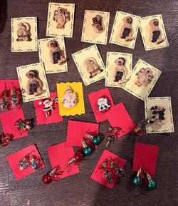Christmas Earrings and Pins Lot