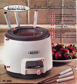 Kitchen Selectives Deep Fryer & Fondue Pot