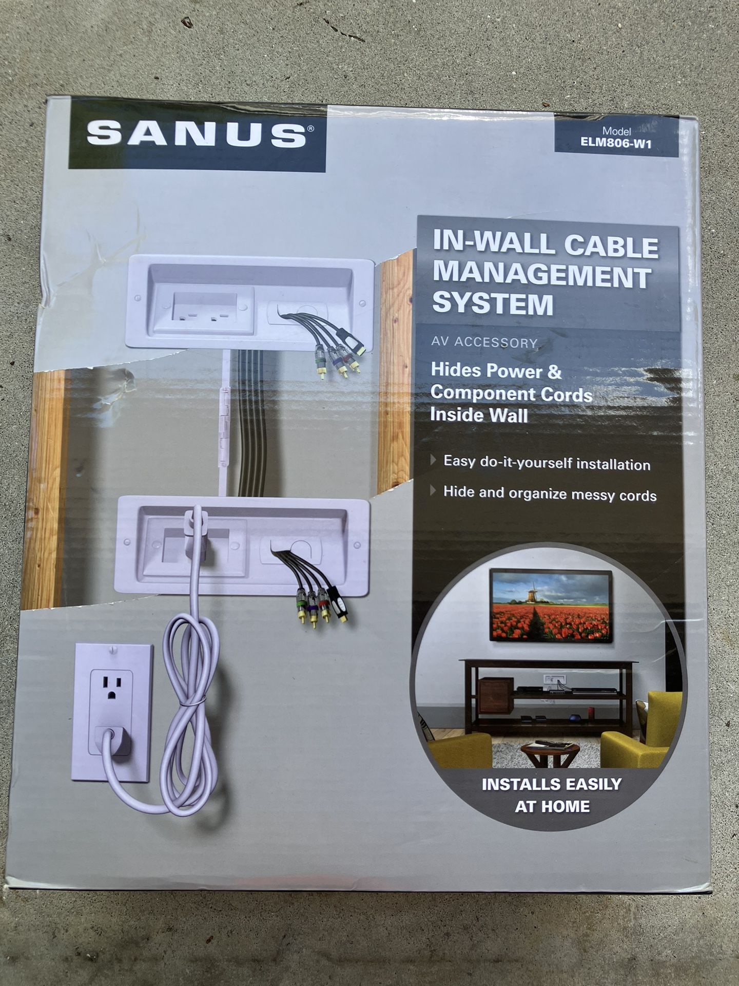 Sanus In Wall Cable Management System