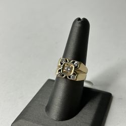 14k Gold Men’s Diamond Ring 8.2 Grams Size 8