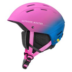 OutdoorMaster MIPS Ski Helmet - Kelvin II MIPS Snow Sport Helmet Snowboard Helmet for Men Women gradient pink blue size small open box new never used 