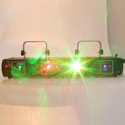4 lens 4 Beam 420mW Stage Laser Light RGPY DMX 7CH DJ Disco Club Party Lighting