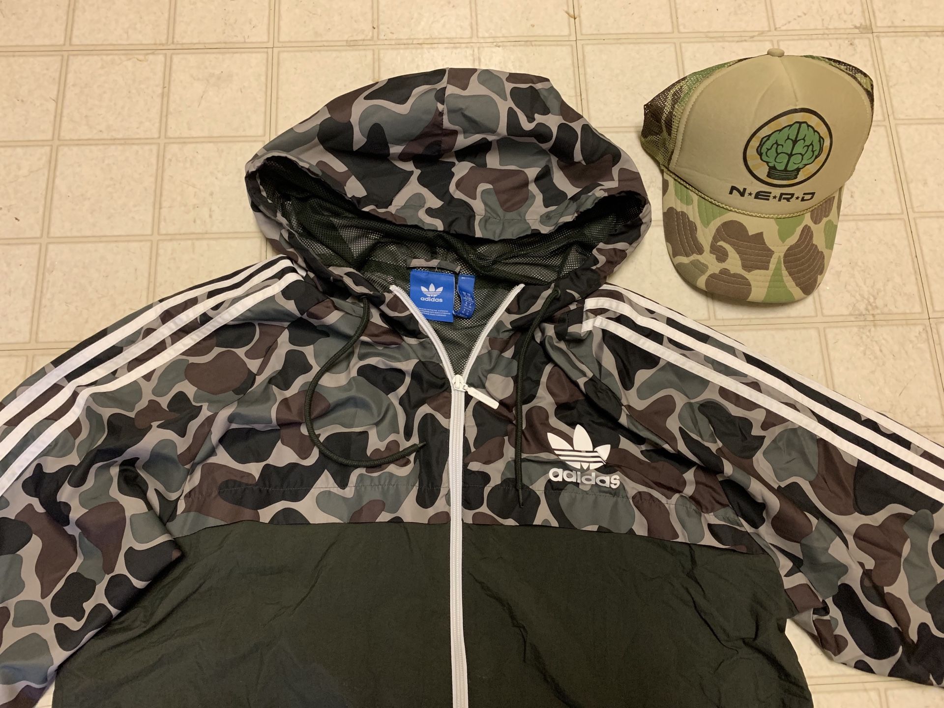 Adidas bape print jacket