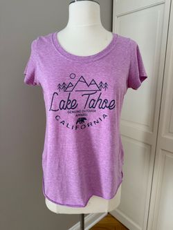 Lake Tahoe California Graphic T-Shirt Size S