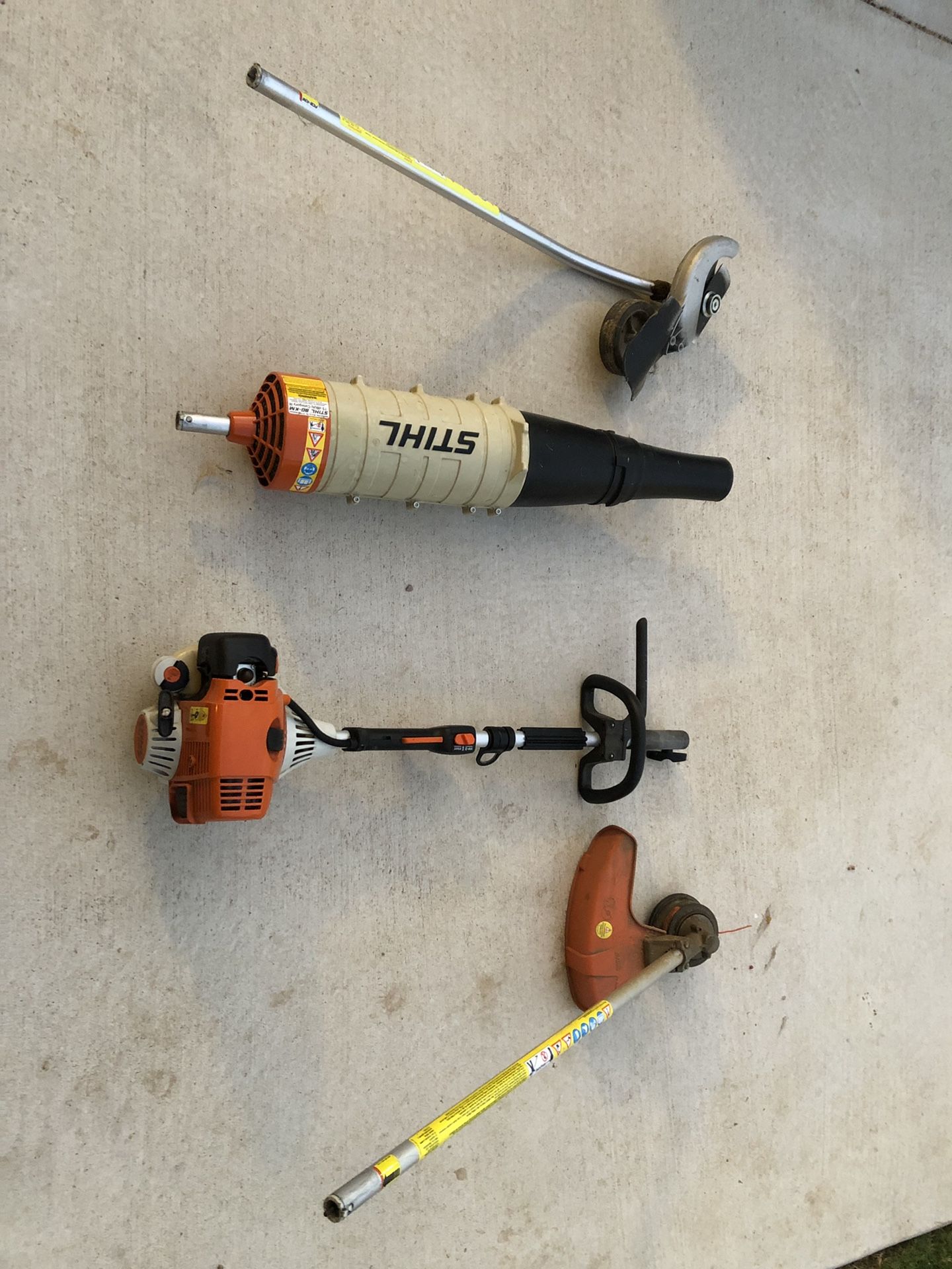 Stihl kombi km90r trimmer and attachments for Sale in Austin, TX OfferUp