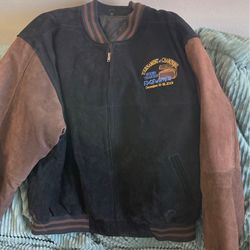 Jacket Suede Lined Large Black 2001 Edge