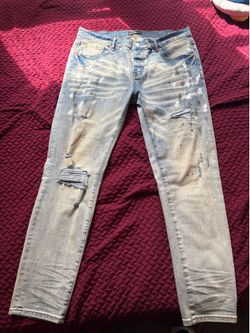 Purple jeans