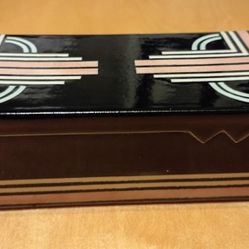 RARE ! Rita Duvall Art Deco Trinket Box Signed 79 !