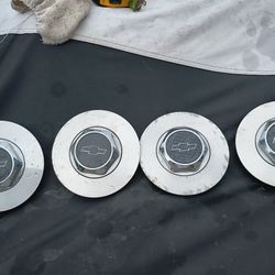 Center Caps Vintage Chevy Set Of Four 