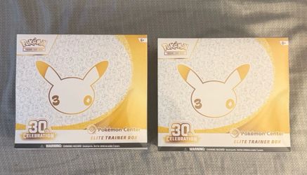 Pokemon Center 30th Anniversary ETB Elite Trainer Box New Sealed x2 *IN HAND*