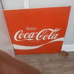 Vintage 1950s And 60s Coca-Cola Sign