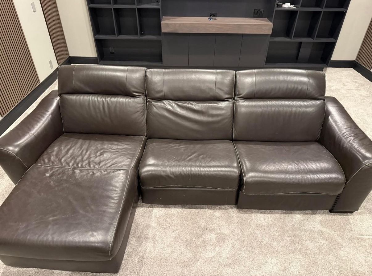 FREE Leather Sectional Couch
